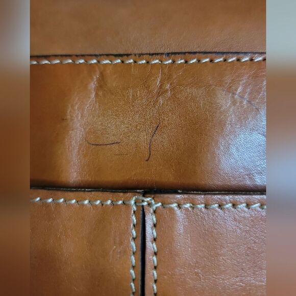 Patricia Nash Brown Leather Shoulder Bag Preloved Condition - Picture 8 of 12